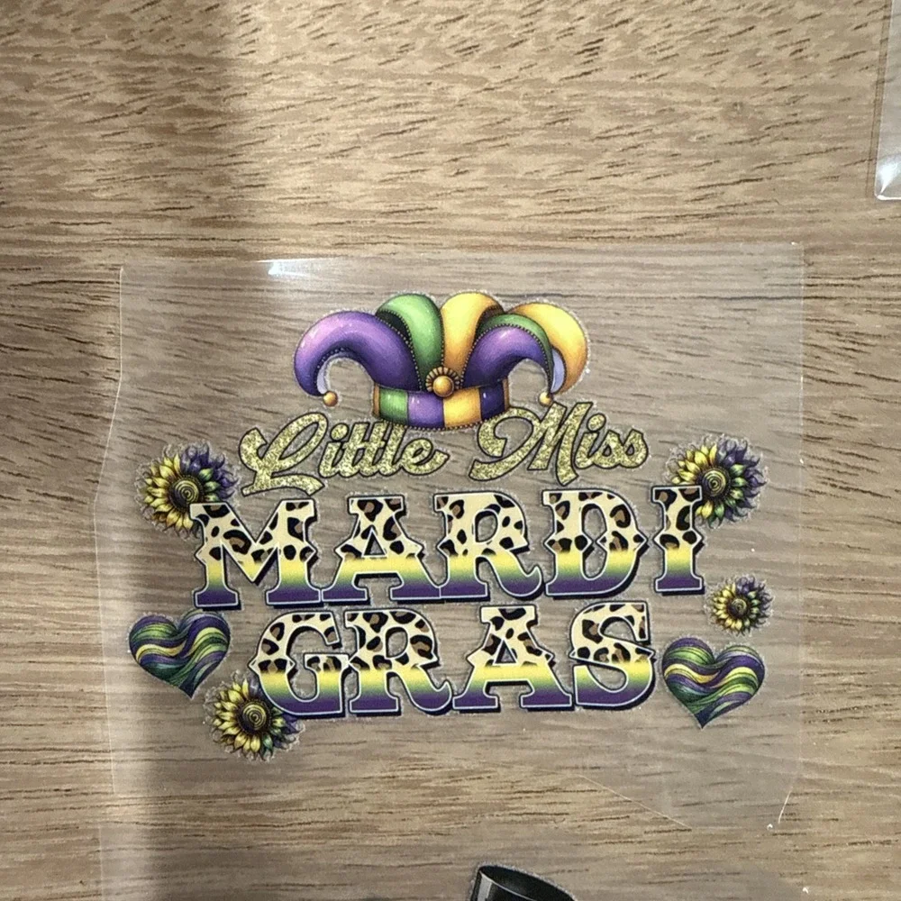 Mardi Gras Themed Iron Patches Set Of 10
